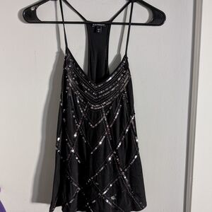 Express Black Sequin Camisole